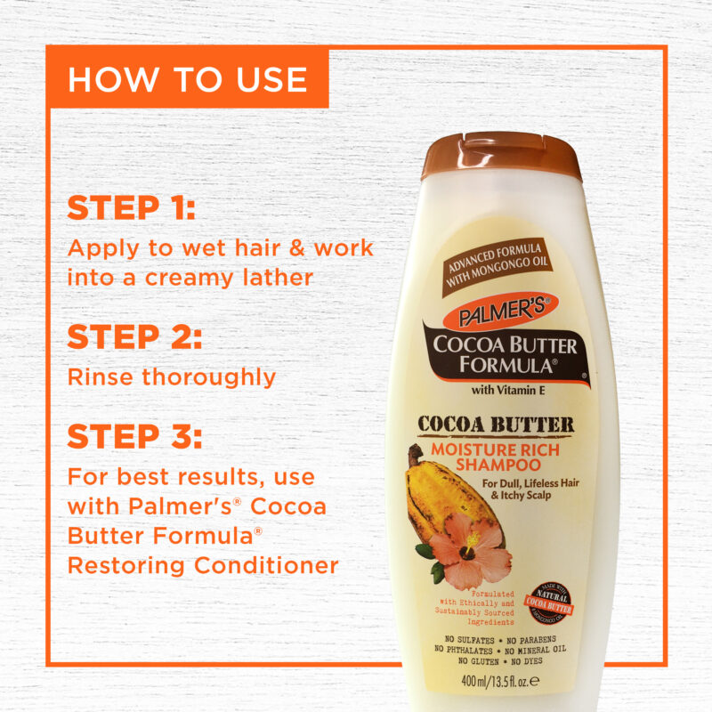 Palmers Cocoa Butter Formula Moisture Rich Shampoo 400ml IBNKHALDUN